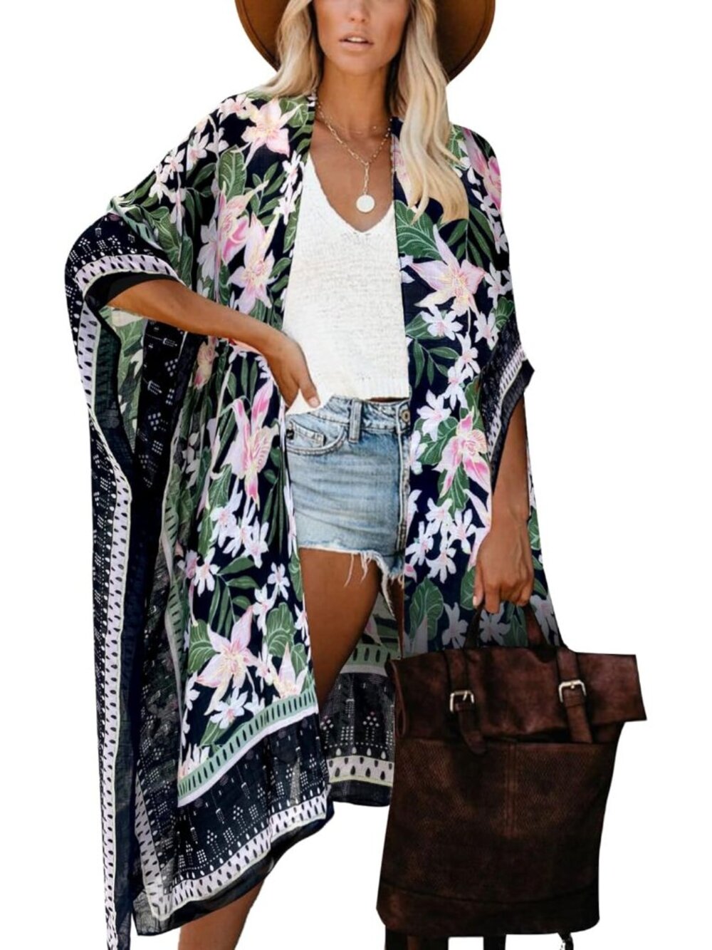 Women B Color 72 Viscose Summer Bikini Kimono Bathing And Swimwear Cover Ups